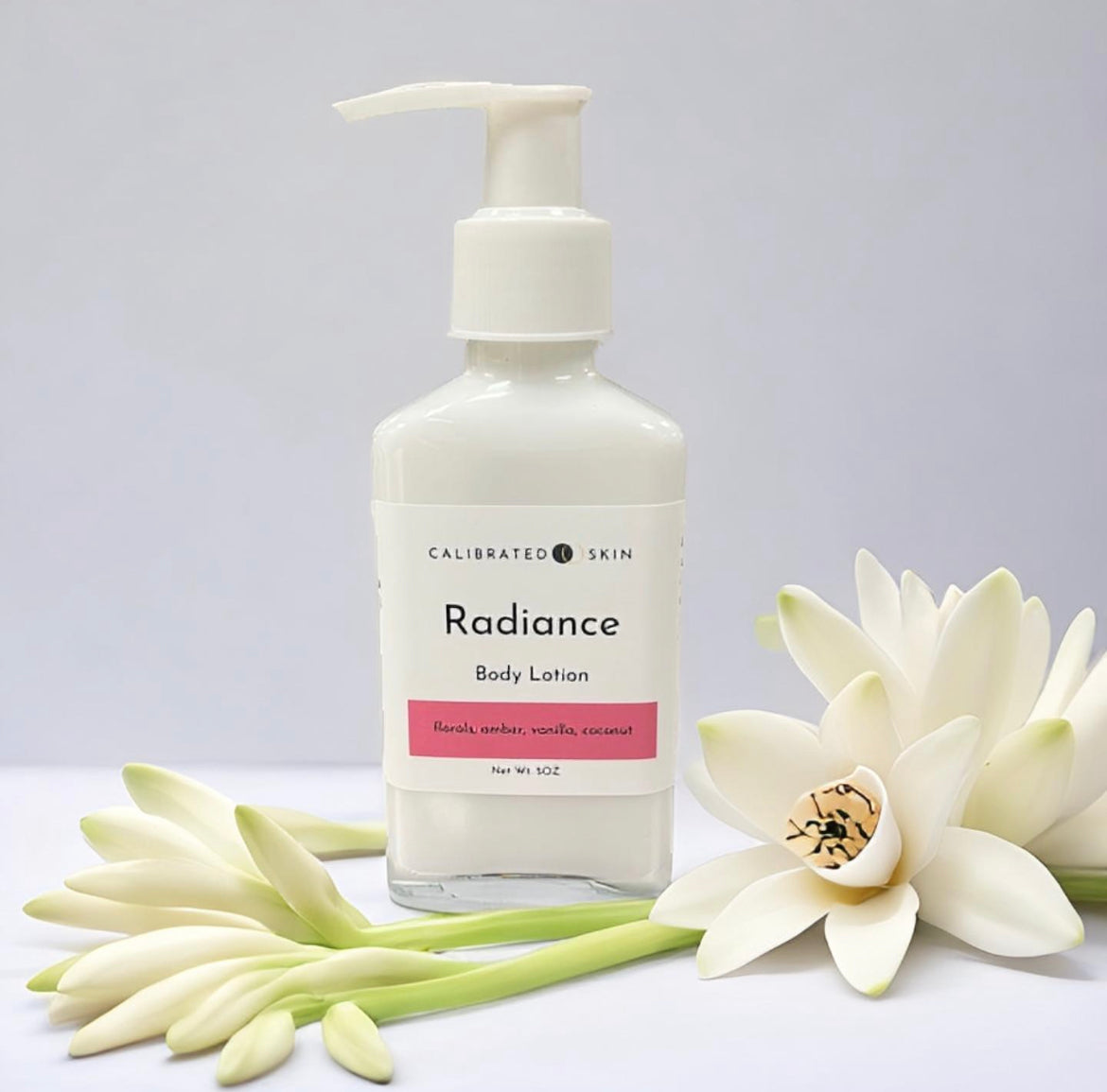 Radiance Body Lotion (florals, amber, vanilla, coconut)