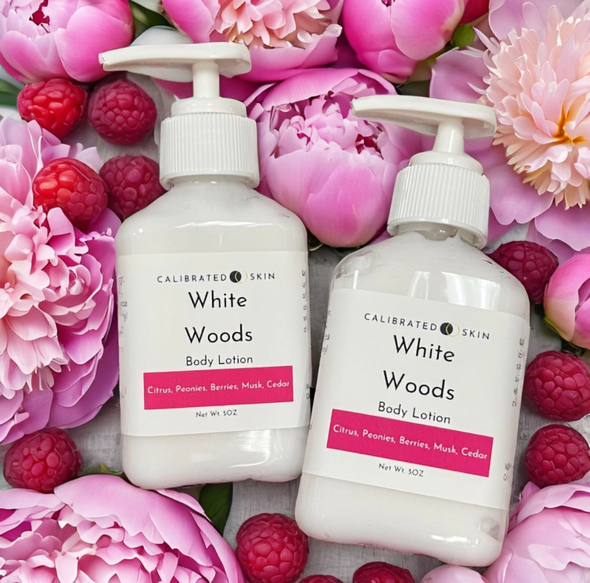White Woods Body Lotion (citrus, peony, musk)