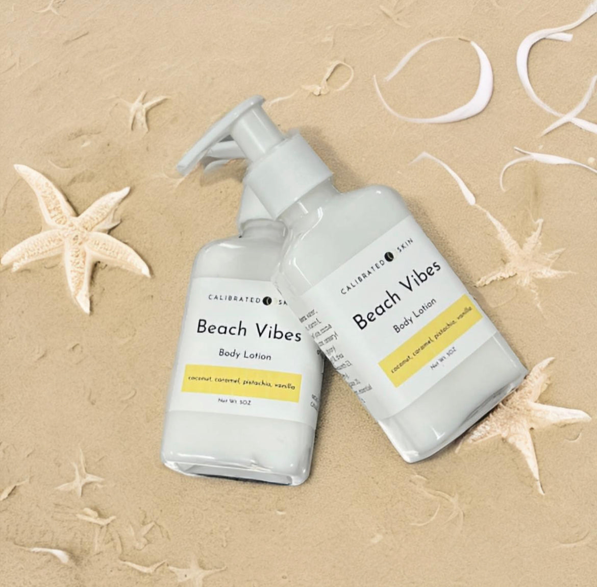 Beach Vibes Body Lotion (coconut, caramel, pistachio, vanilla)