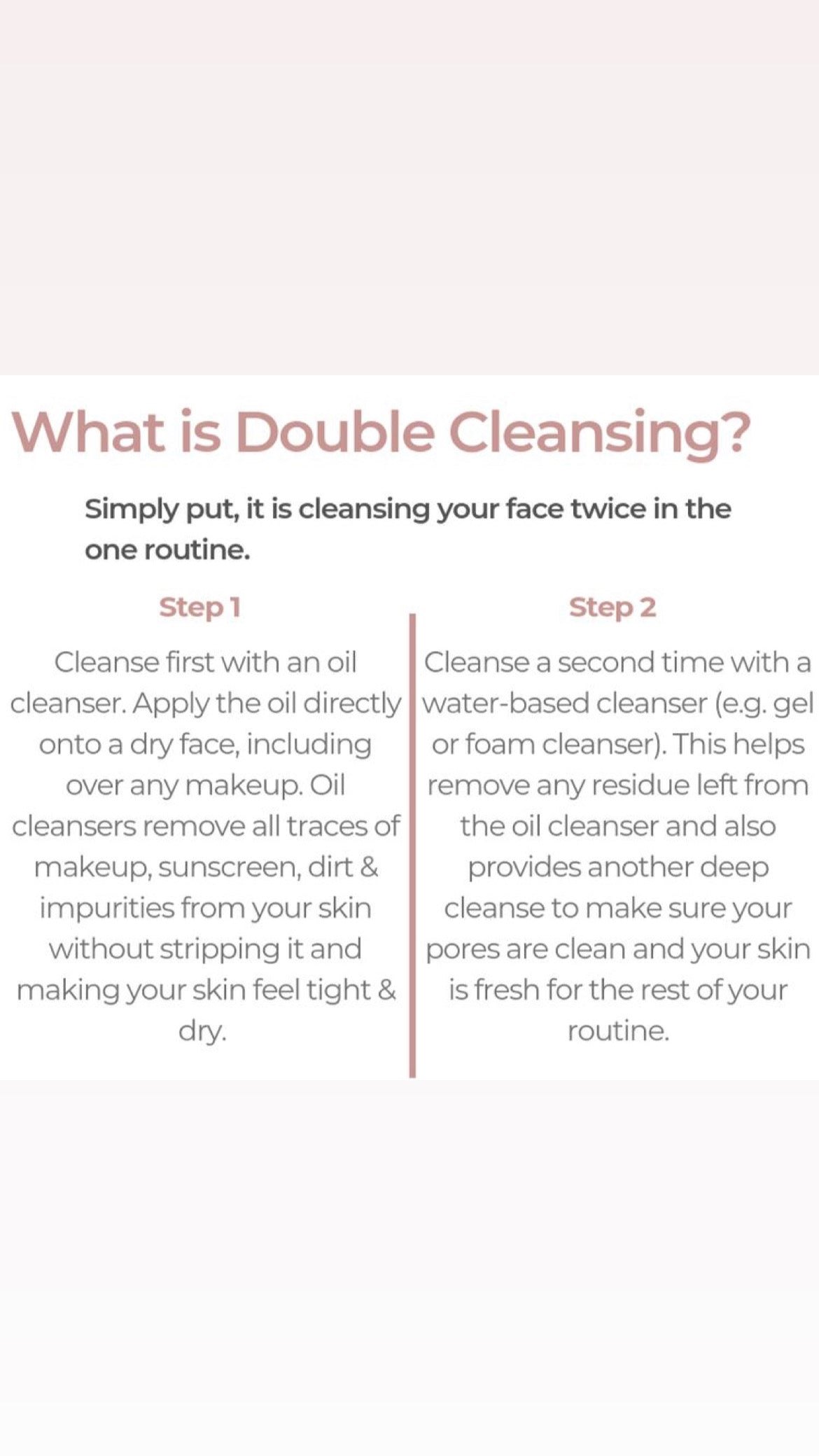 Cleansing Oil - for all skin types (safe for acne prone)