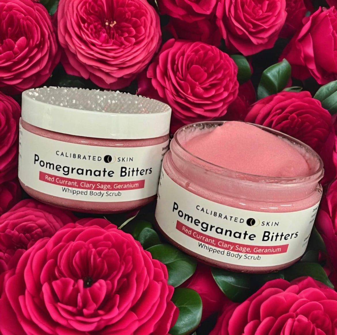 Pomegranate Bitters Whipped Body Scrub (pomegranate, citrus, red currant)
