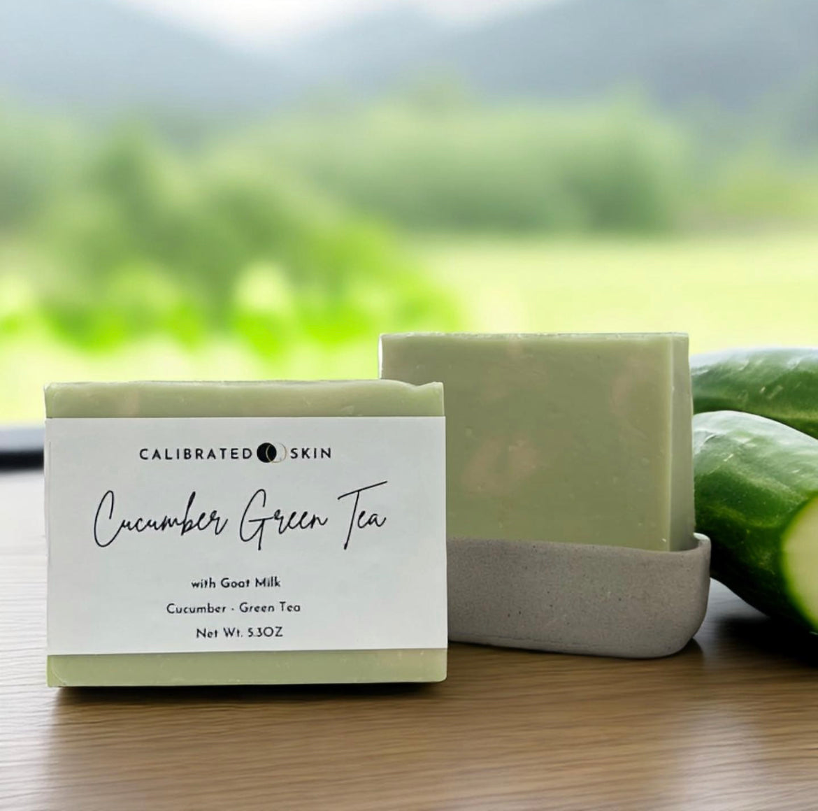 Cucumber Green Tea Bar Soap (Goat Milk)
